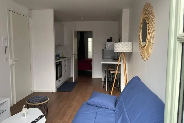 T1 bis 35 m2 lit queen size tout équipé
