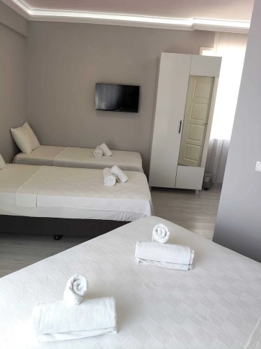 Standard Quadruple Family room with balcony and with sea view
