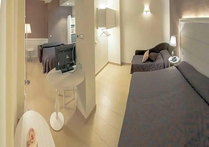 Superior Quadruple room with balcony and with view