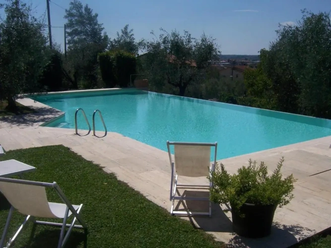 Apartment with pool view