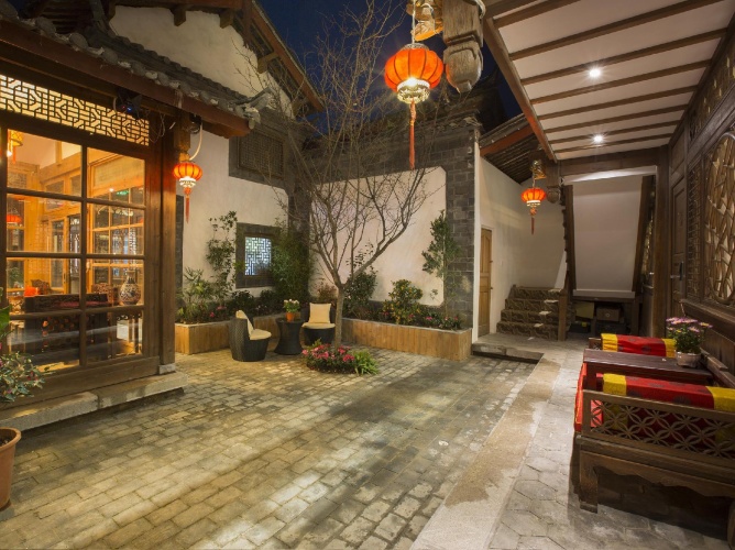 Outside