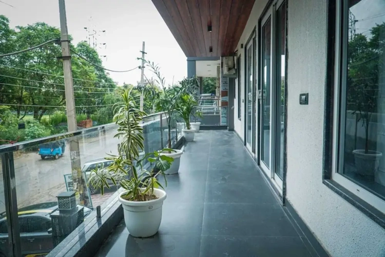 Outside