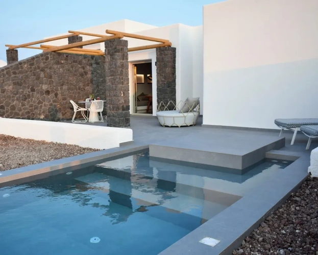 Family Villa with balcony and with sea view