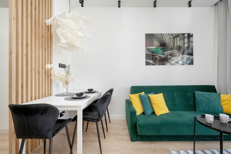 White Studio With Balcony by Renters