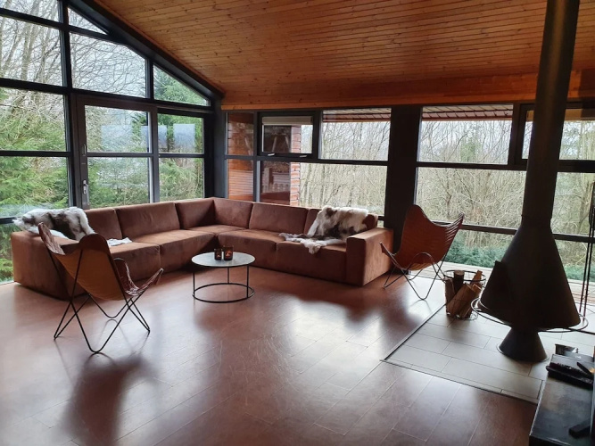 Chalet in Odeigne With Private Pool & Sauna