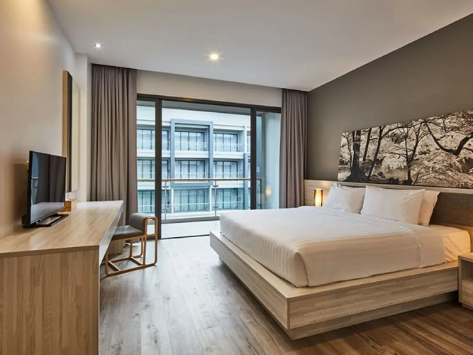 Standard Double room with balcony and with garden view
