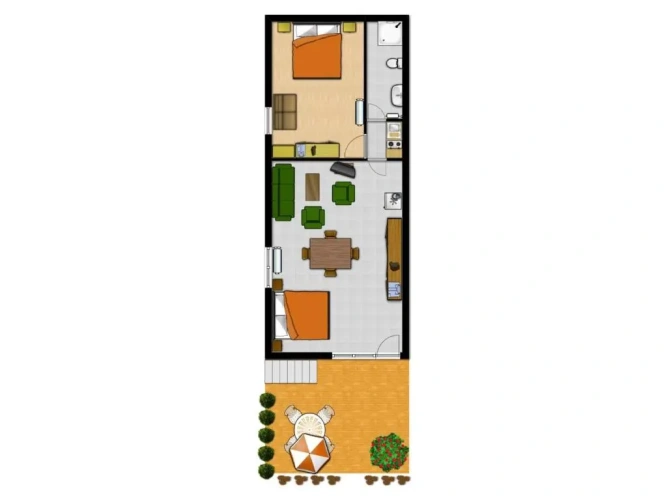 2 Bedrooms Apartment