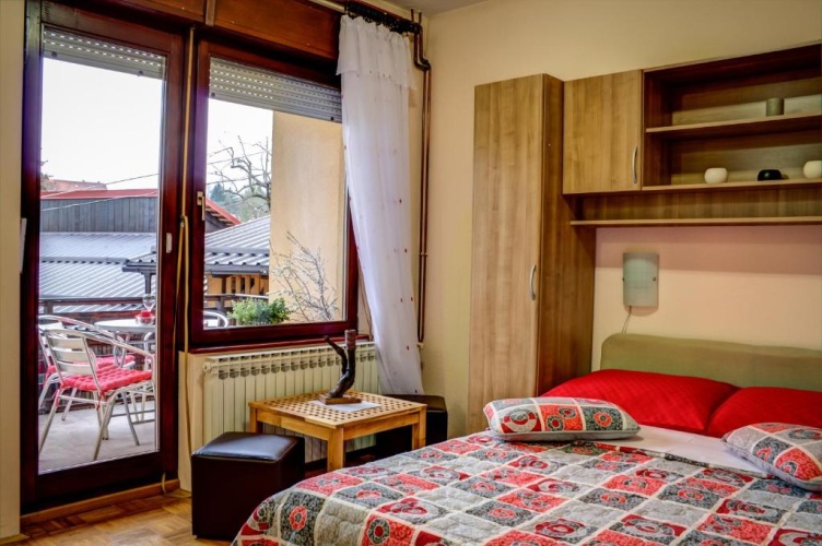 Studio with balcony and with view