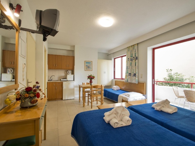 Studio with balcony and with view