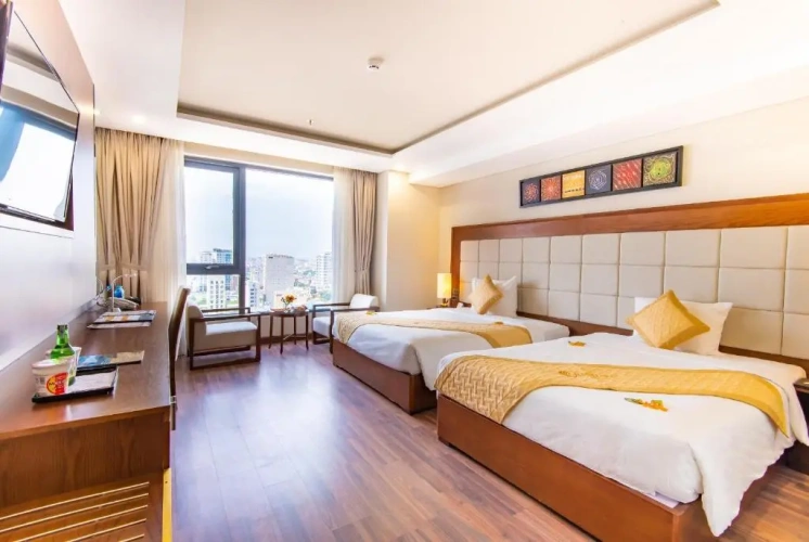 Deluxe Double Family room with city view