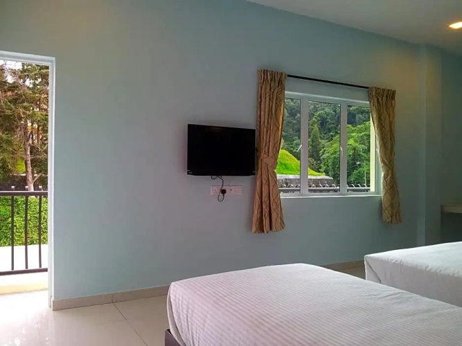Standard Twin room with balcony and with view