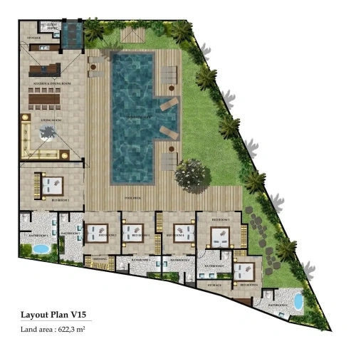 6 Bedrooms Villa