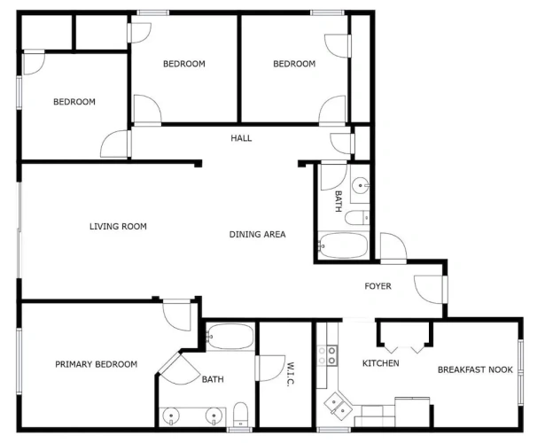 4 Bedrooms Cottage