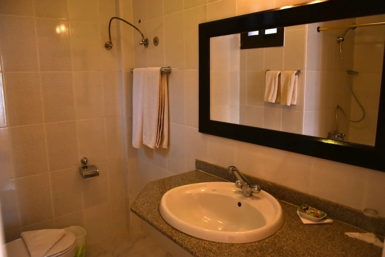 Standard Twin room with partial sea view