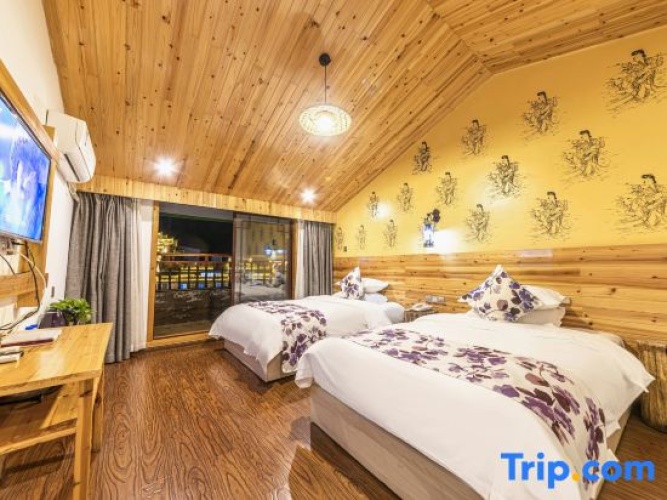 Standard Twin room with balcony and with river view