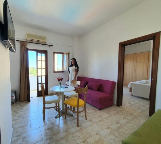Double Suite with balcony and with pool view