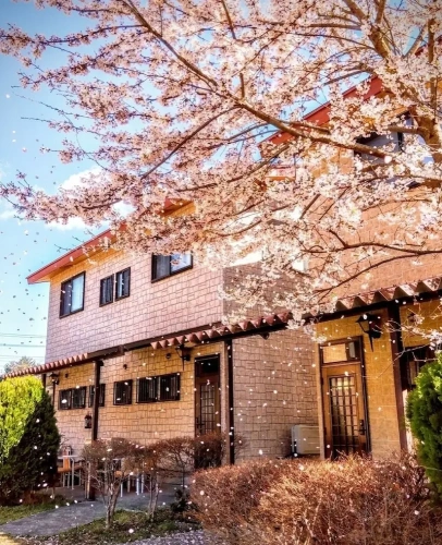 Cottage with balcony