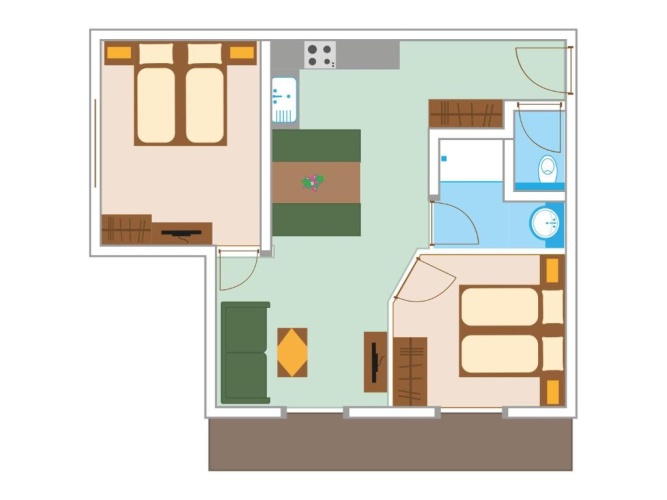 2 Bedrooms Deluxe Apartment