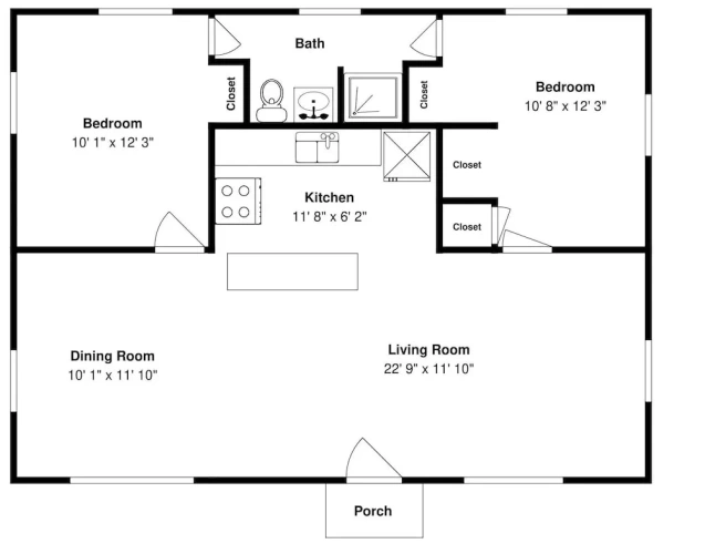 2 Bedrooms Cottage