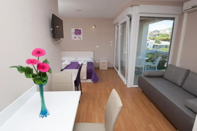 Studio with balcony