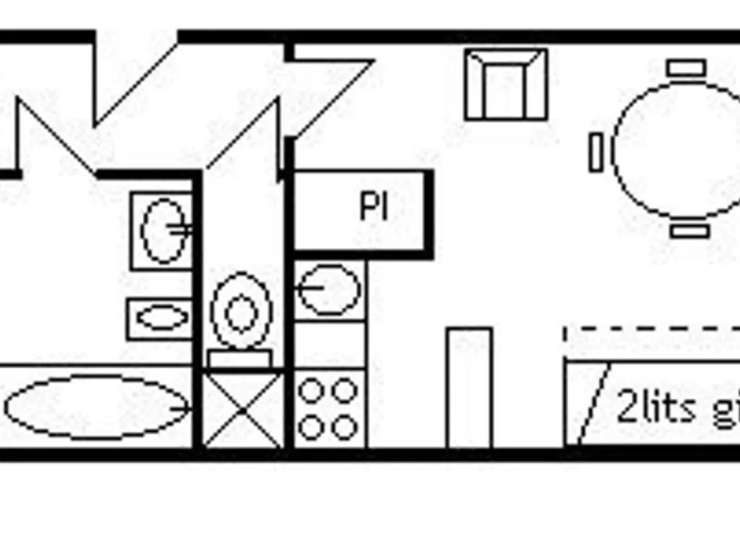 Appartement Méribel, 2 pièces, 4 personnes - FR-1-180-61