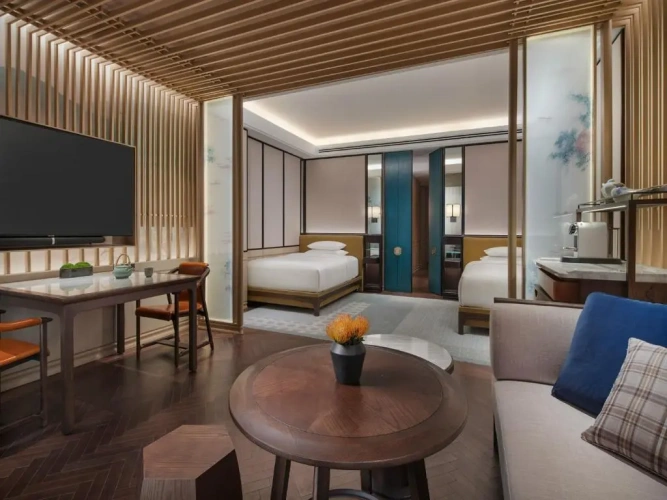 Twin room with garden view