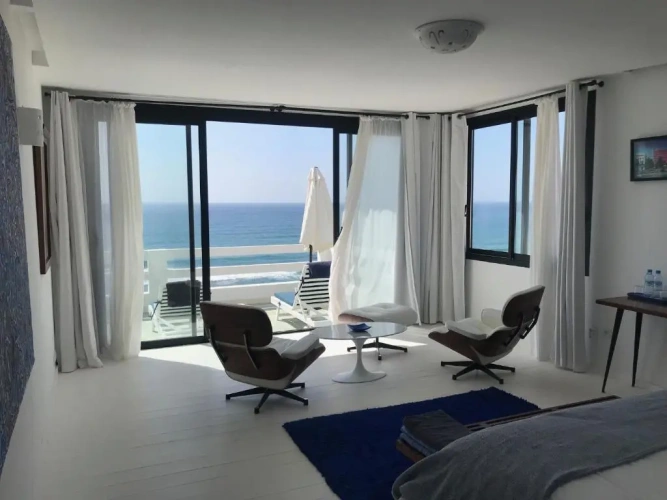 Deluxe Double Penthouse Suite with balcony and with sea view