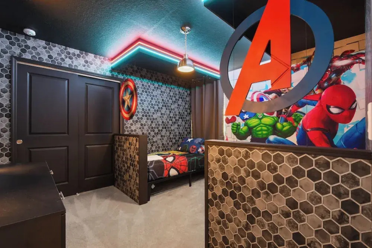 Private Theater Game Loft 10br Villa Pool Spa