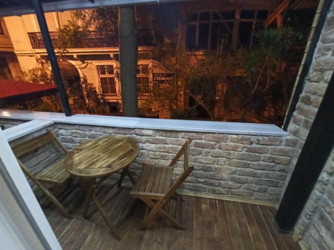 Studio with balcony