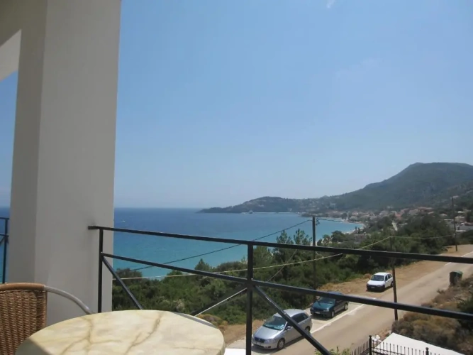Studio with partial sea view