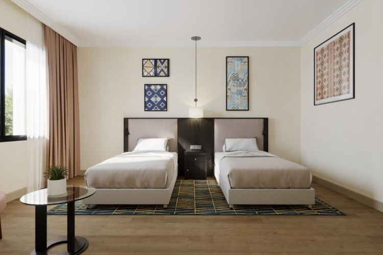 Deluxe Twin room with city view