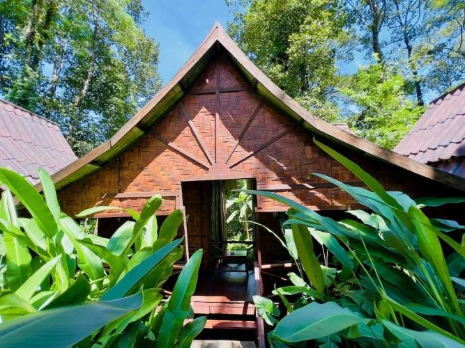 Double Bungalow with balcony and with garden view