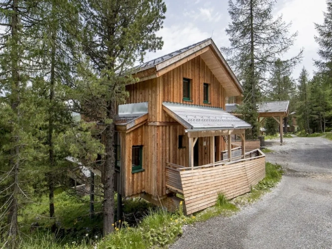 Chalet with balcony