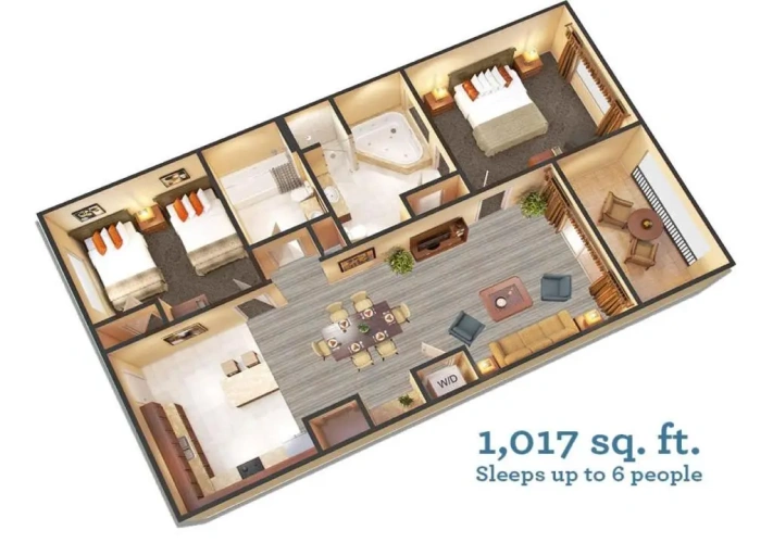 2 Bedrooms Suite