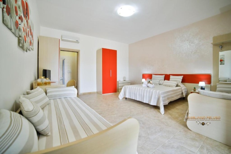 Standard Quadruple room with garden view