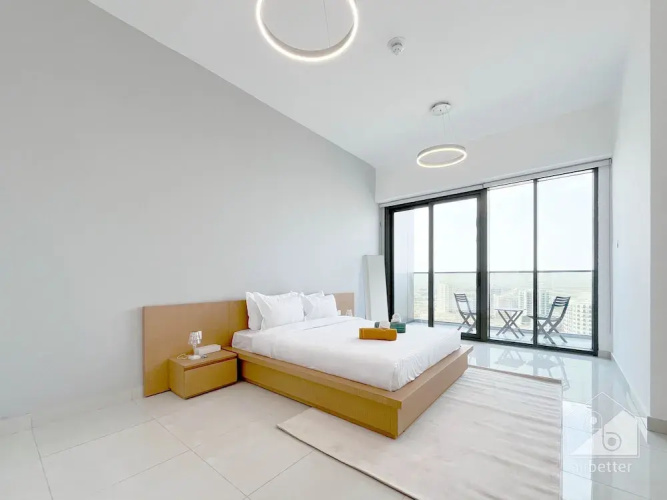Luxury 1B With Balcony in Blue Wave Tower Dubai