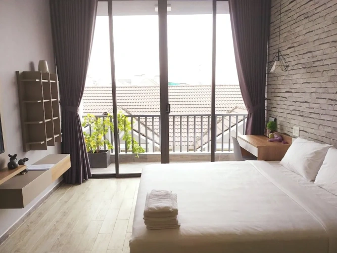 Studio with balcony