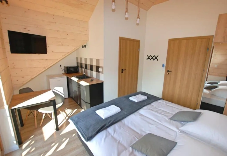 Studio with balcony