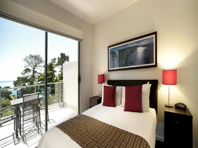 Studio with balcony and beachfront