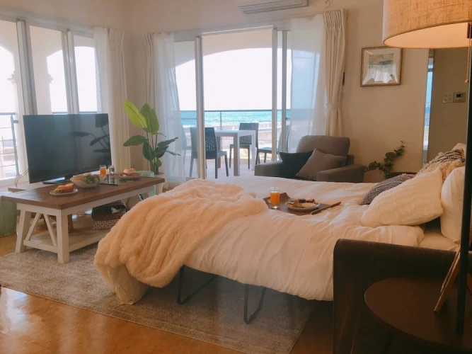 Apartment with balcony and with ocean view