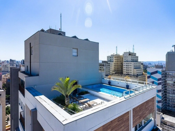 Studio with balcony