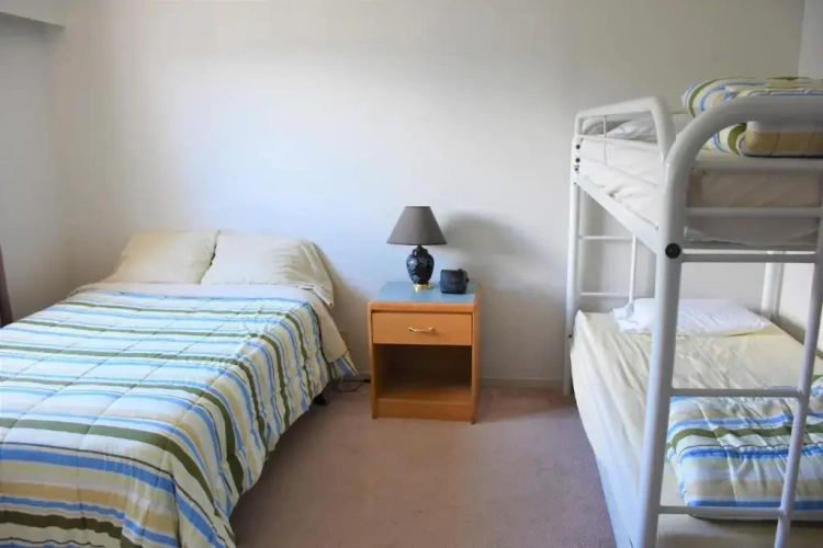 Bed in Dorm (female dorm) with view
