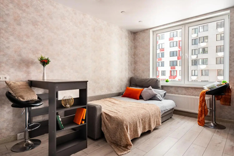 Фотография номера квартиры Sunmarine apartments (Санмарин апартментс) на улице  Анны Ахматовой 11 корпус 3