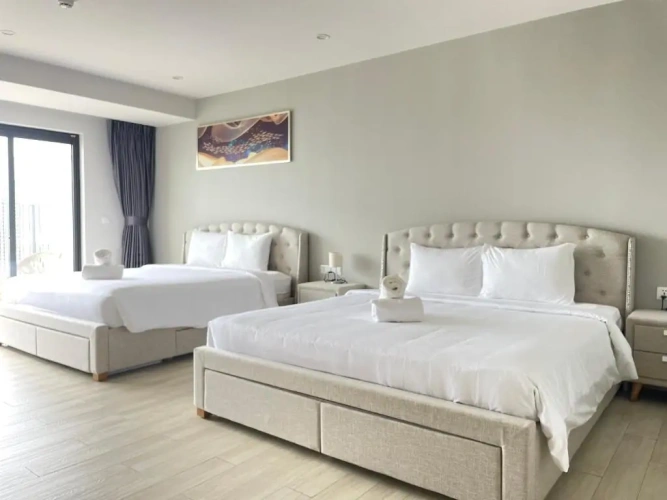 1 Bedroom Quadruple Family Apartment with partial sea view
