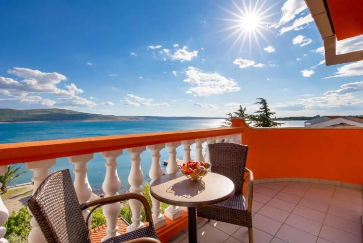 Standard Double room with balcony and with sea view