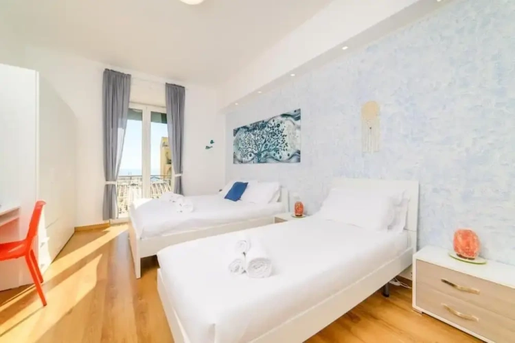 Superior Triple room with balcony and with sea view