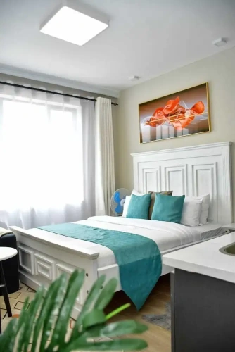 Comfort room with balcony and with bay view
