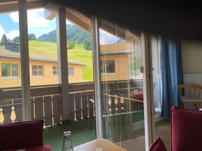 Studio with mountain view