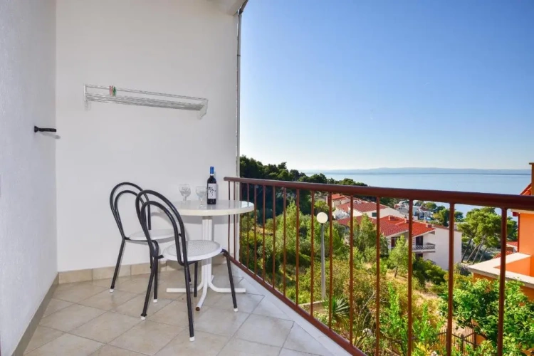 Studio with balcony and with sea view