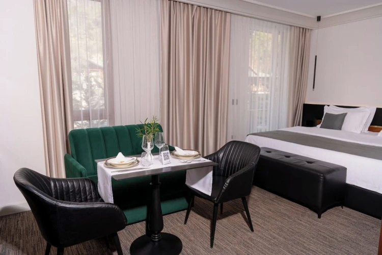 Deluxe Double room with balcony and with mountain view